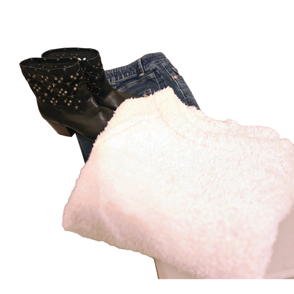 Altar'd state oversized white fuzzy sweater S Boho - Picture 12 of 14